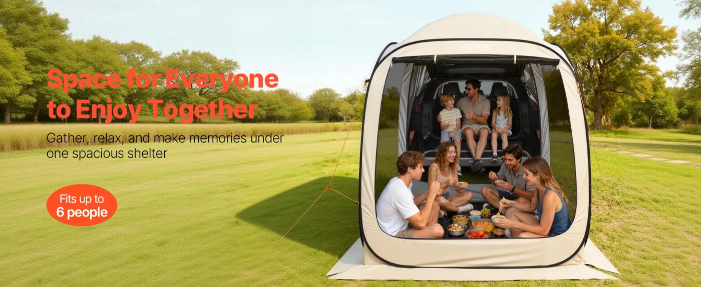 VEVOR Screen House Tent 6*6ft Rear tail model Large Space