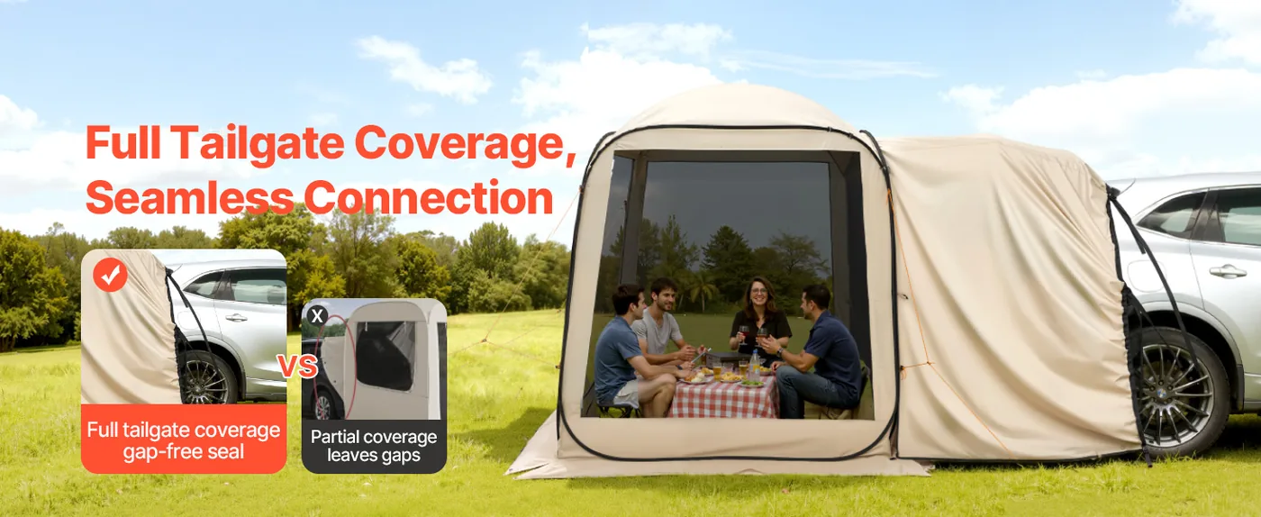 VEVOR Screen House Tent 6*6ft Rear tail model Seamless Connection