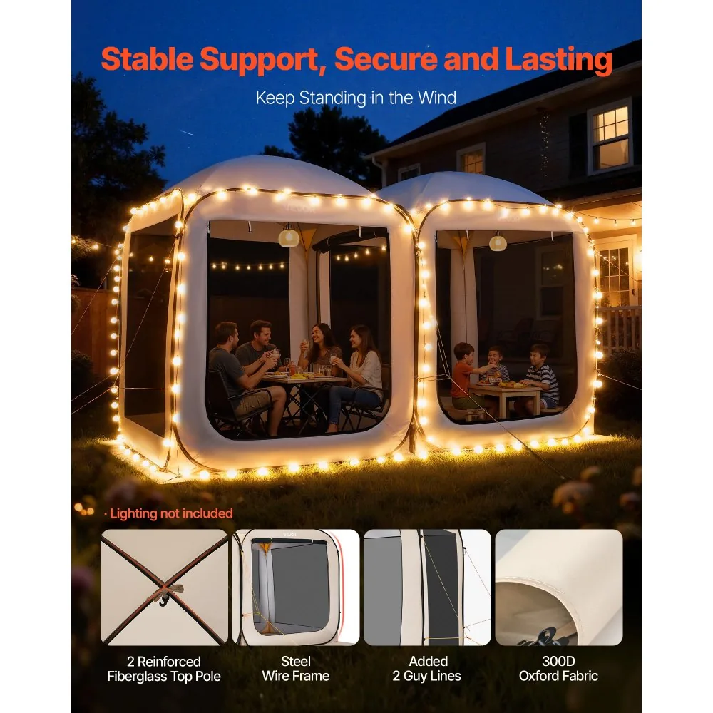 VEVOR Screen House Tent 12*6ft 2-in-1 model product image 5