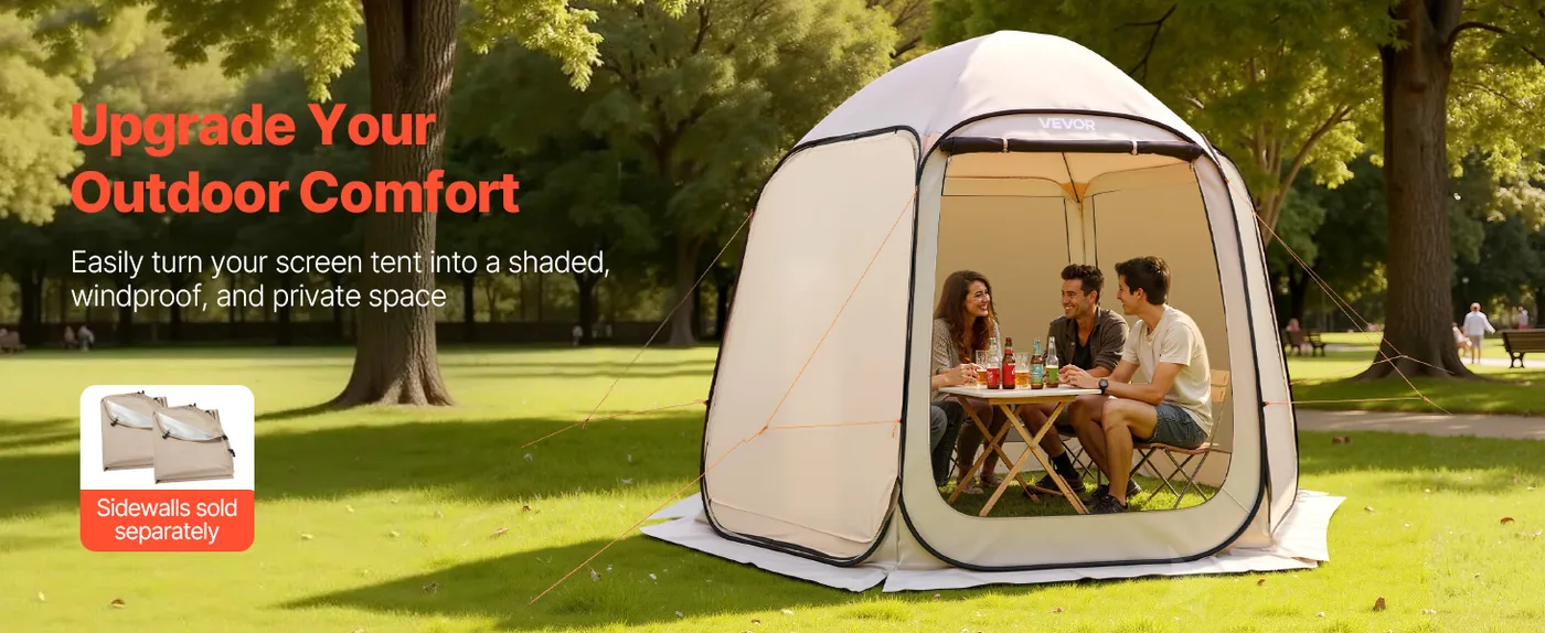 VEVOR Screen House Tent 10*9.2ft Basic model Enhanced Privacy & Shade