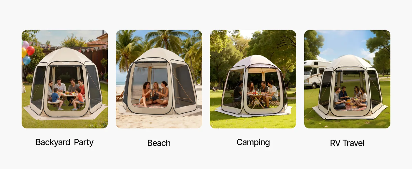 VEVOR Screen House Tent 10*9.2ft Basic model Wide Application