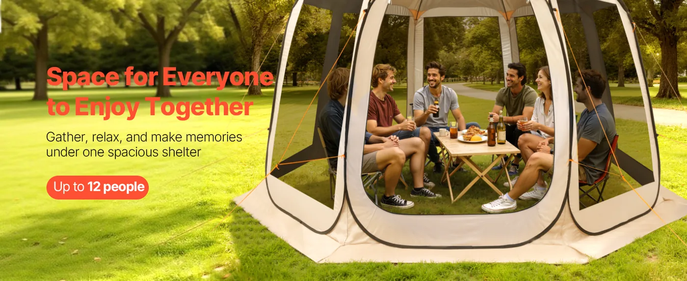 VEVOR Screen House Tent 12*11ft Basic model Large Space