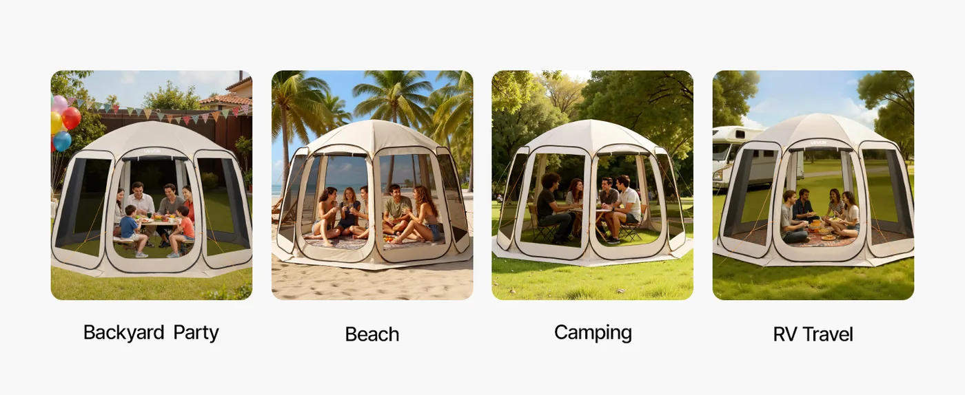 VEVOR Screen House Tent 12*11ft Basic model Wide Application