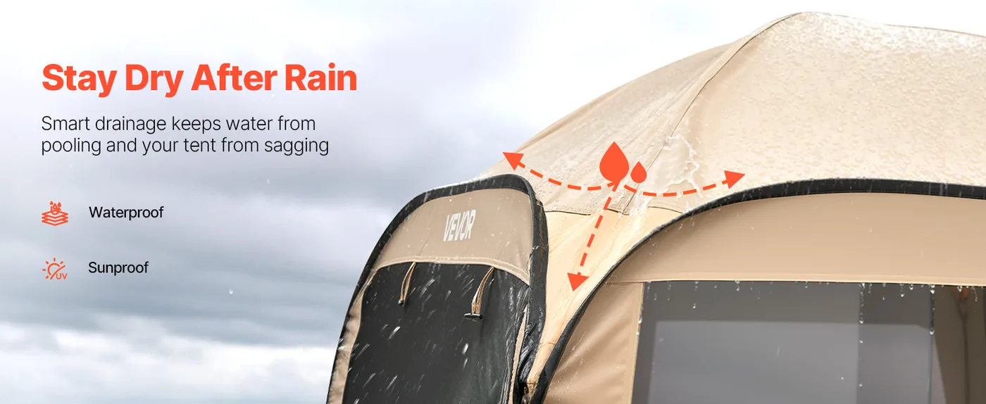 VEVOR Screen House Tent 6*6ft Basic model Quick Drainage