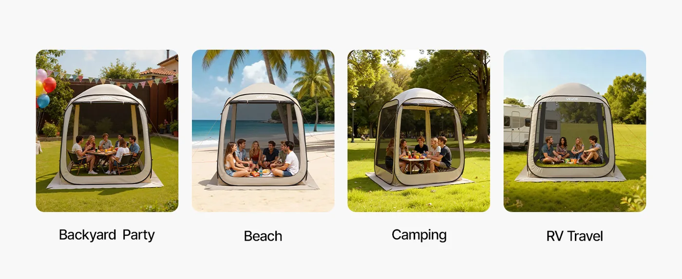 VEVOR Screen House Tent 6*6ft Basic model Wide Application