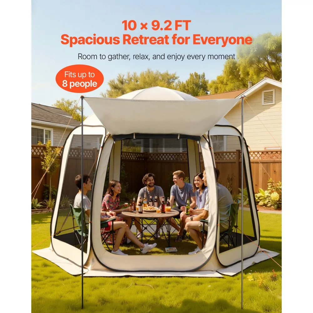 VEVOR Screen House Tent 10*9.2ft Canopy type product image 3