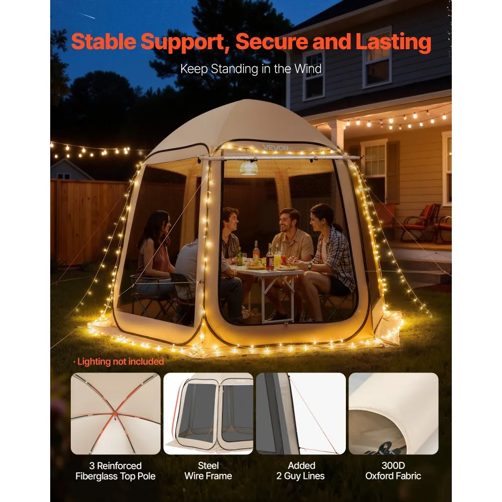 VEVOR Screen House Tent 10*9.2ft Canopy type product image 5