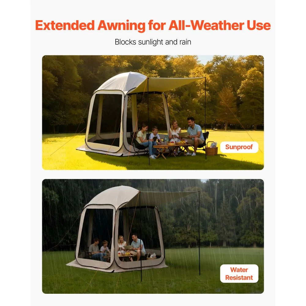 VEVOR Screen House Tent 10*9.2ft Canopy type product image 6