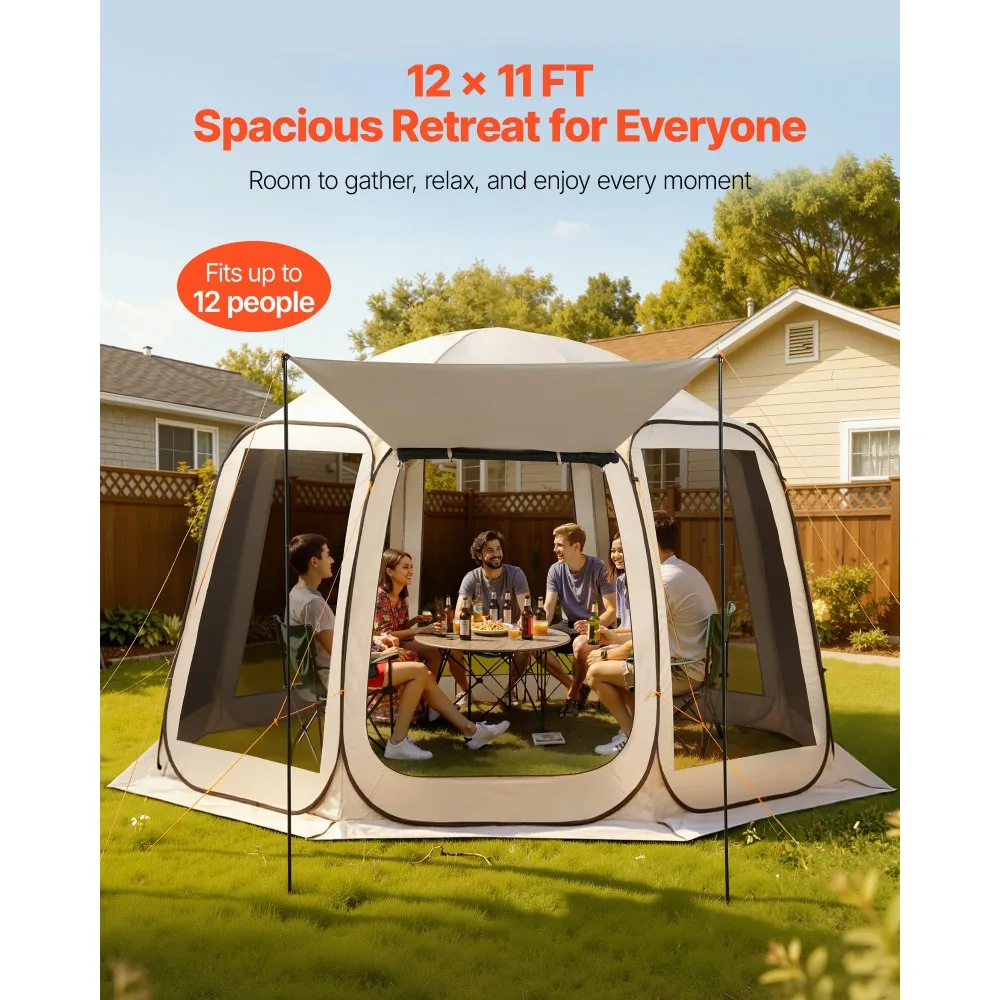 VEVOR Screen House Tent 12*11ft Canopy type product image 3