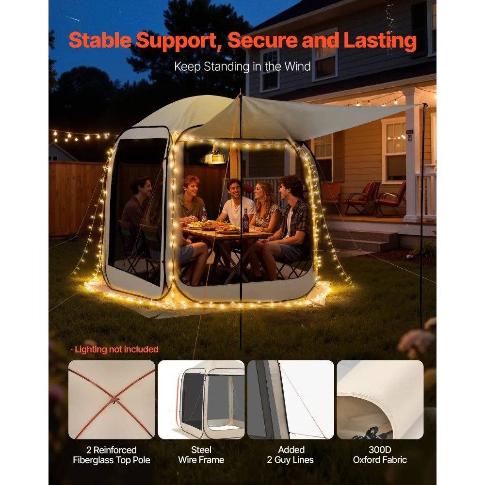 VEVOR Screen House Tent 6*6ft Canopy type product image 5