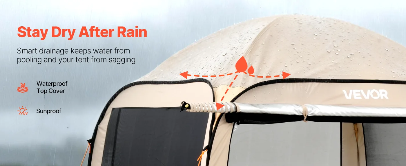 VEVOR Screen House Tent 6*6ft Canopy type Quick Drainage