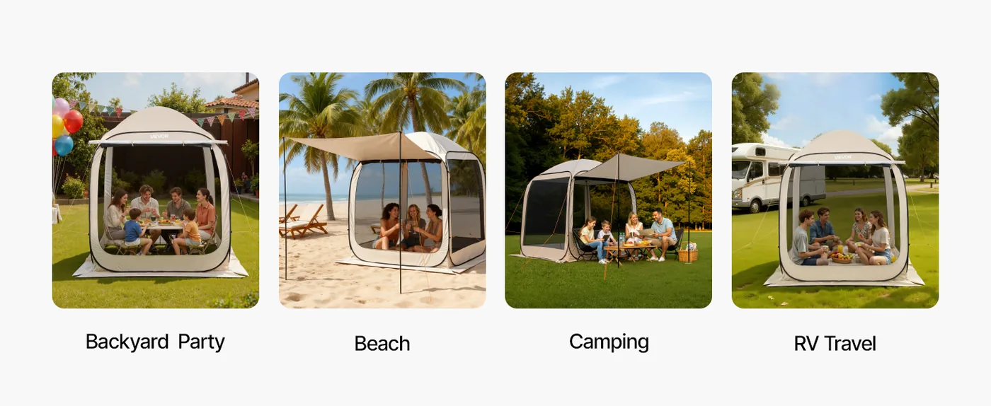 VEVOR Screen House Tent 6*6ft Canopy type Wide Application