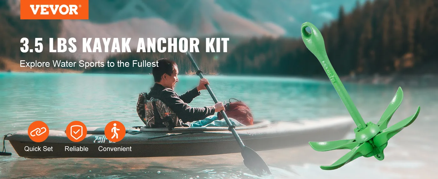 VEVOR Kayak Anchor Kit 3.5 lbs overview