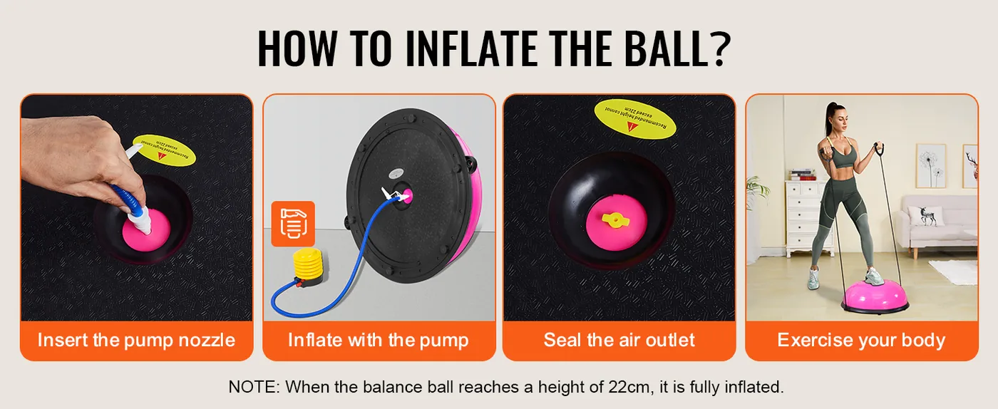 VEVOR 23 inch exercise ball load capacity
