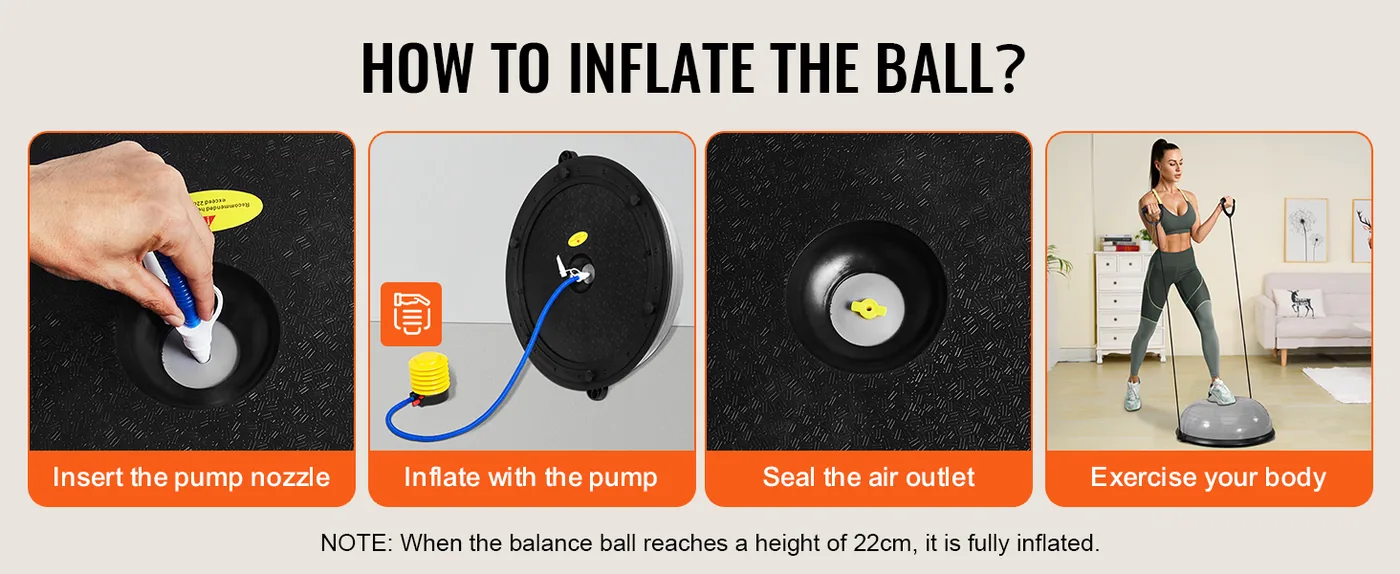 VEVOR 23 inch exercise ball load capacity