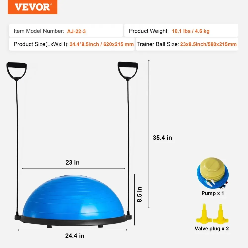 VEVOR balance ball package contents
