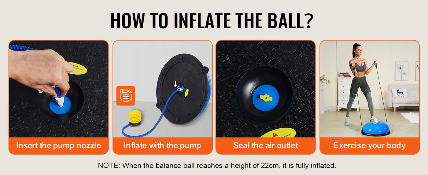 VEVOR 23 inch exercise ball load capacity