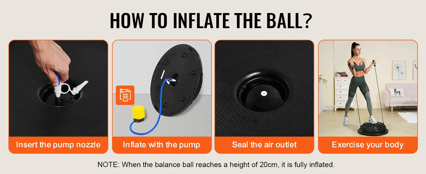 VEVOR 23 inch exercise ball load capacity