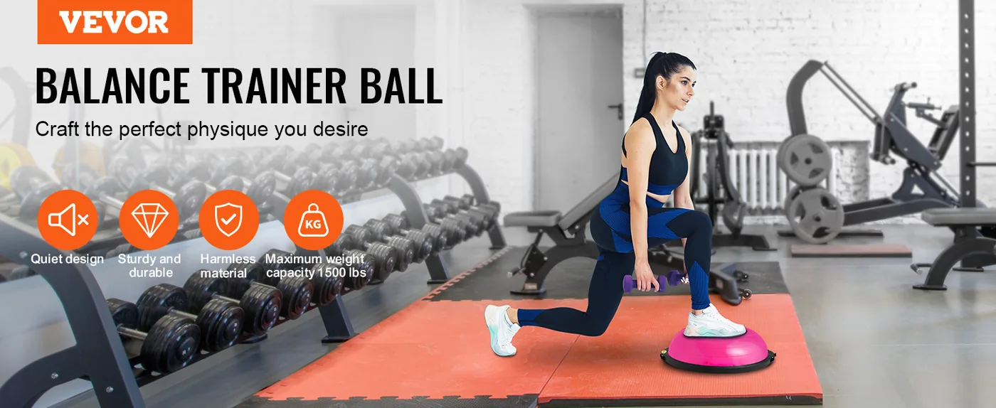VEVOR 26 inch half exercise ball trainer for home workouts