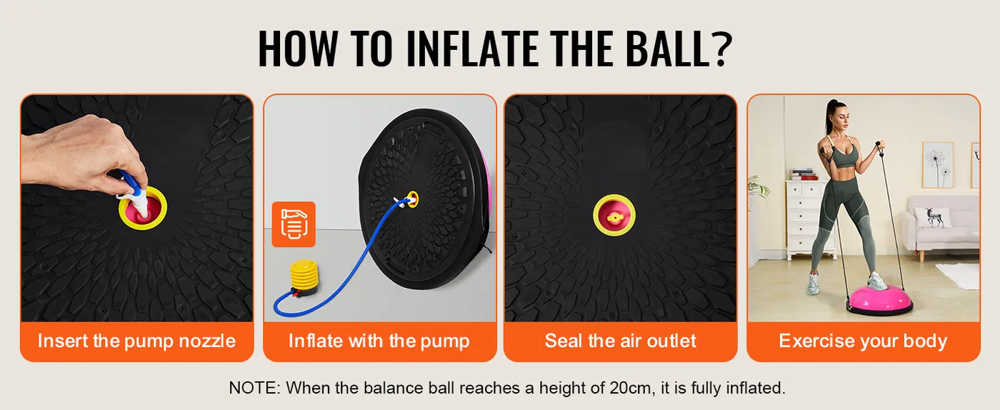 VEVOR 26 inch exercise ball load capacity