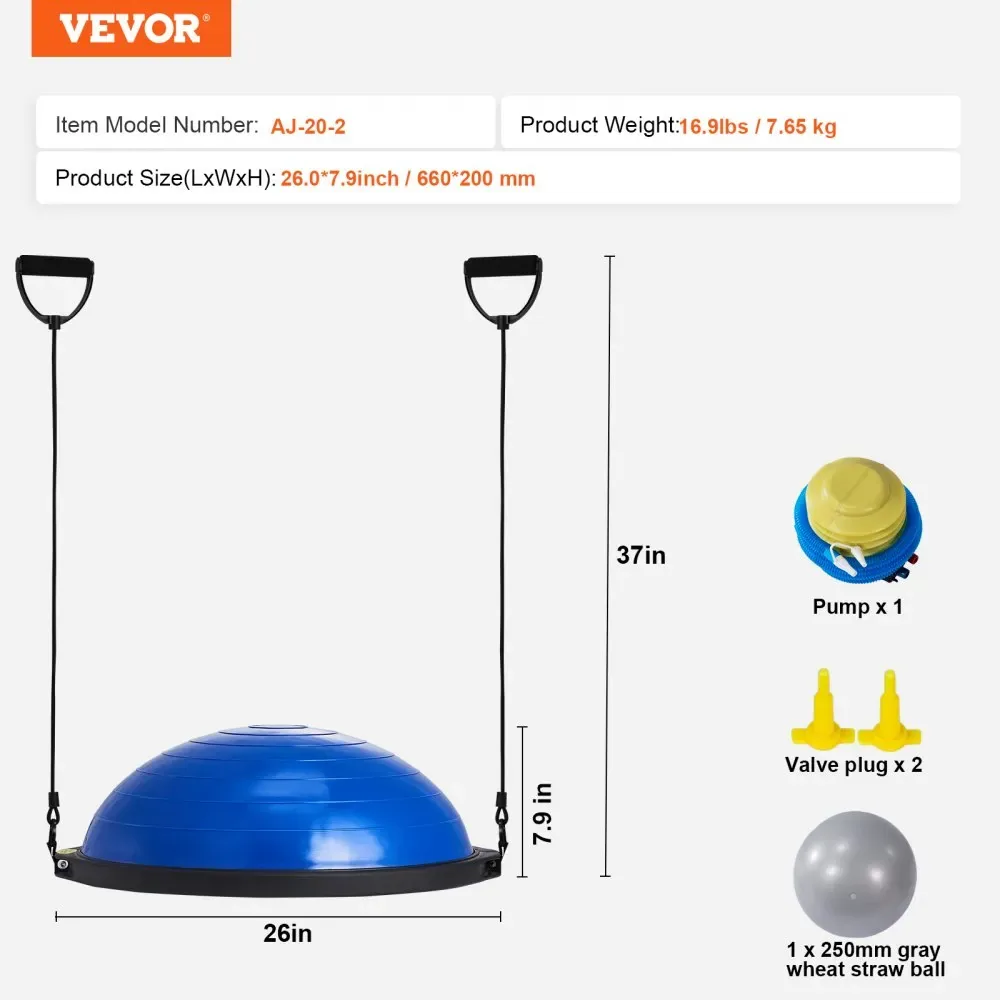 VEVOR balance ball package contents