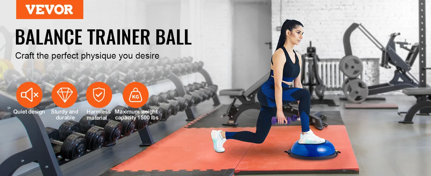 VEVOR 26 inch half exercise ball trainer for home workouts
