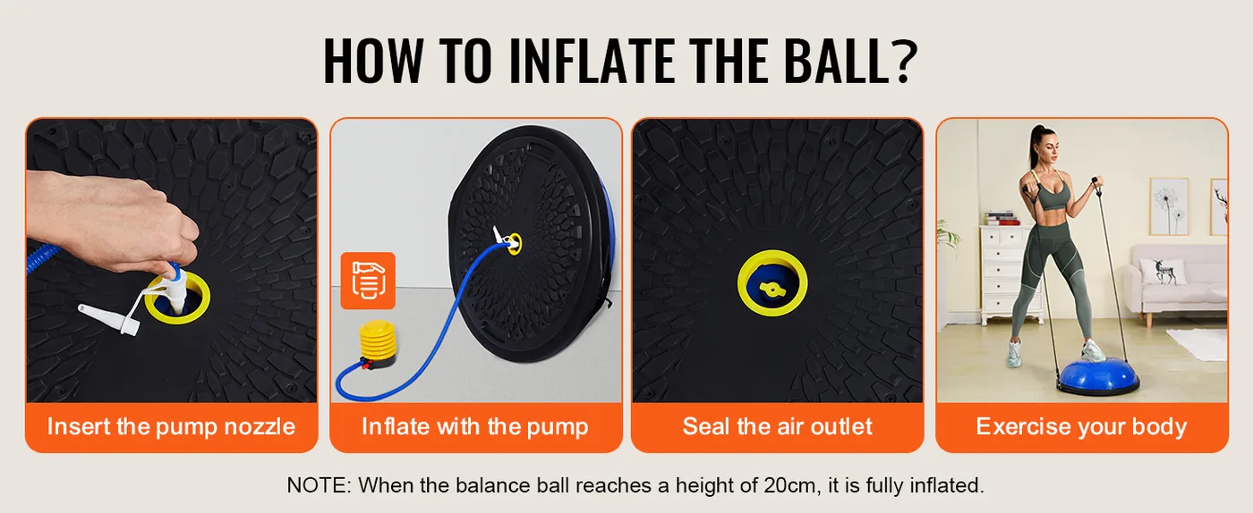 VEVOR 26 inch exercise ball load capacity