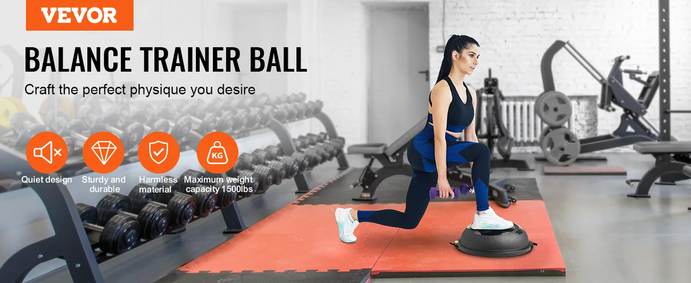 VEVOR 26 inch half exercise ball trainer for home workouts