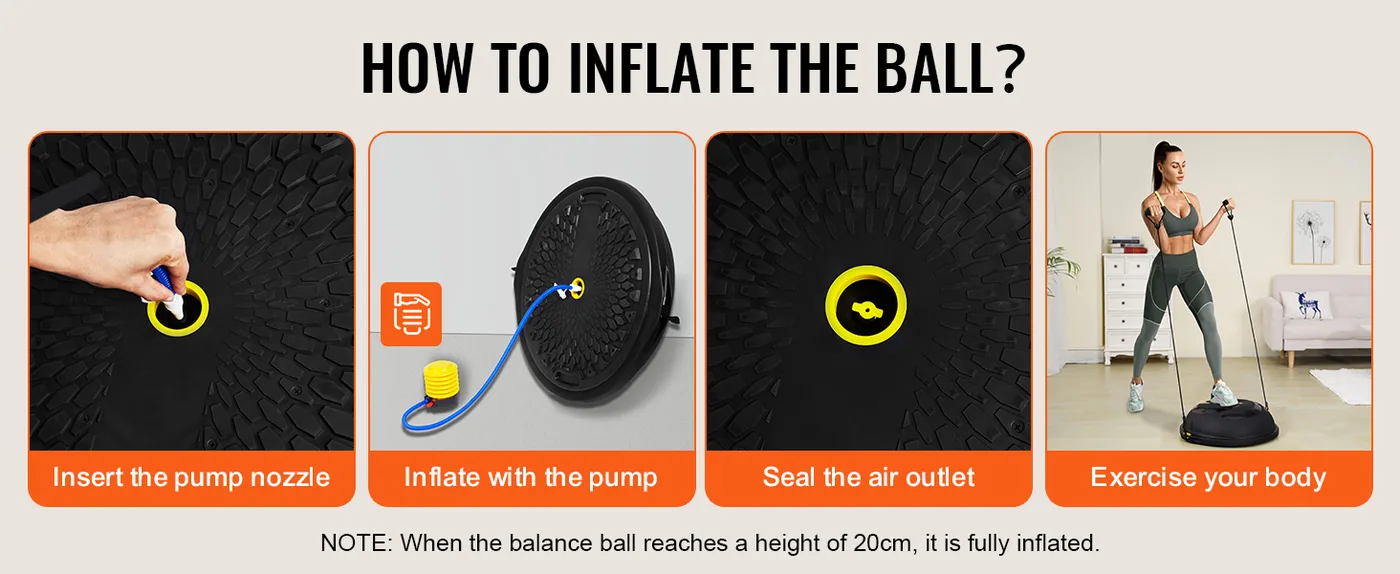 VEVOR 26 inch exercise ball load capacity