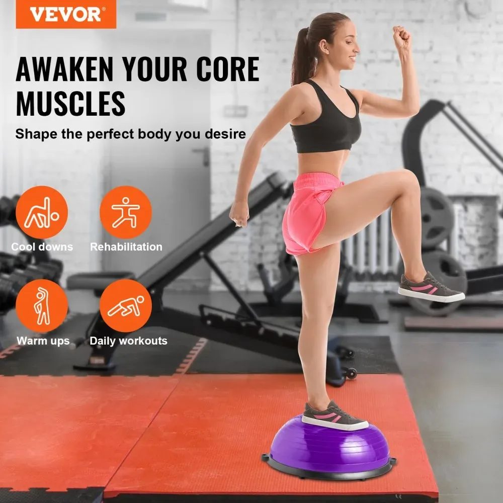 VEVOR balance ball trainer during home workout
