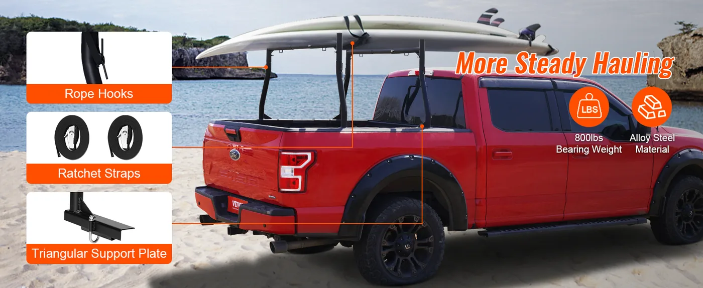 VEVOR Truck Rack Alloy Steel J-Bolt 800 lbs More Steady Hauling