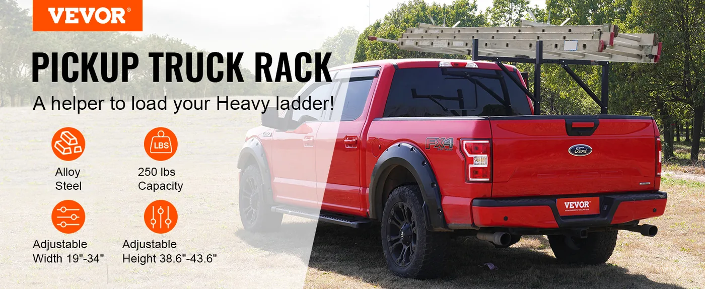 VEVOR Truck Rack Alloy Steel Extension Legs 250 lbs overview