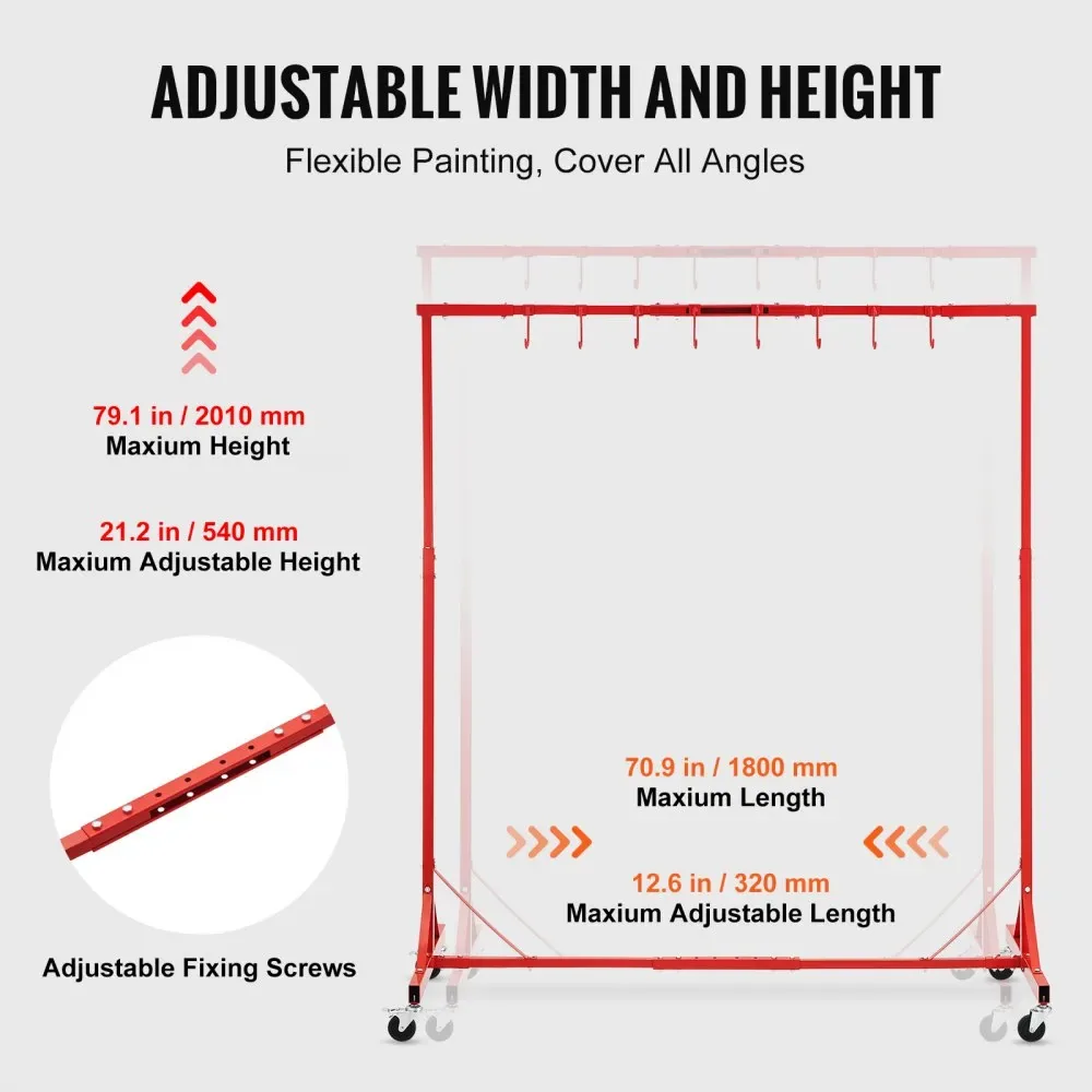 VEVOR Painting Rack Red product image 3