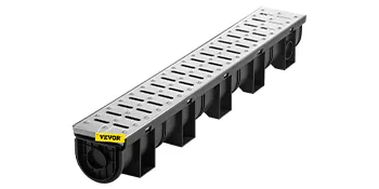 VEVOR Trench Drain System 3 Pcs Stainless steel 100 x 100 mm feature 9