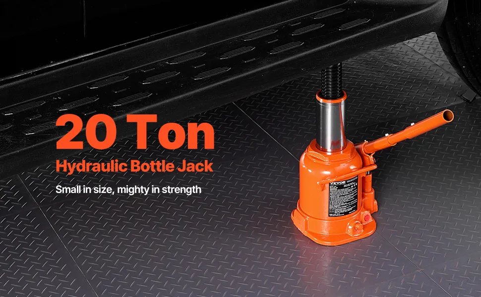 VEVOR Hydraulic Bottle Jack Manual Type 20 T Low Lift overview