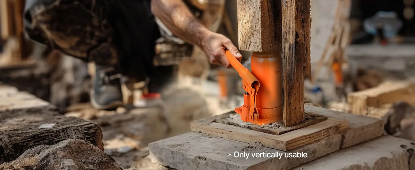 VEVOR Hydraulic Bottle Jack Orange 8-15.8 inch House Repair