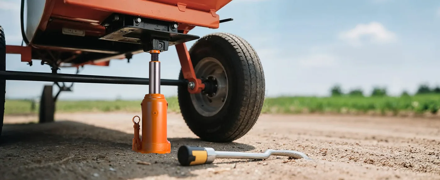 VEVOR Hydraulic Bottle Jack Orange 8.8-17.2 inch Agricultural Equipment