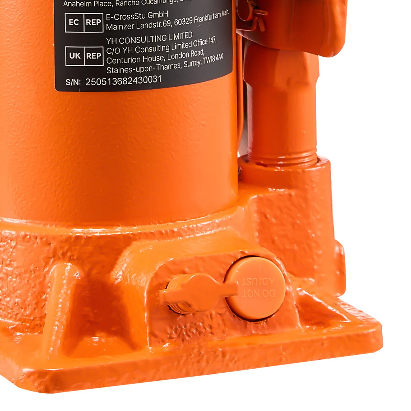 VEVOR Hydraulic Bottle Jack Orange 8.8-17.2 inch Thick & Wide Base
