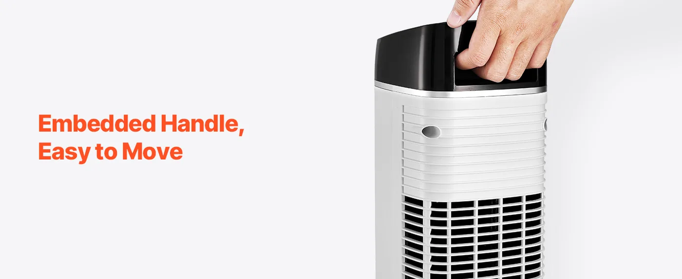 VEVOR Tower Fan 40inch Tower Fan-3 adjustable speeds Moving Made Easy