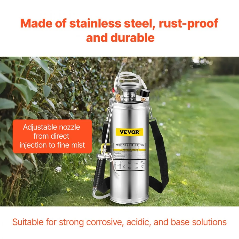 VEVOR 3 Gallon Stainless Steel Sprayer 20 in Wand installation