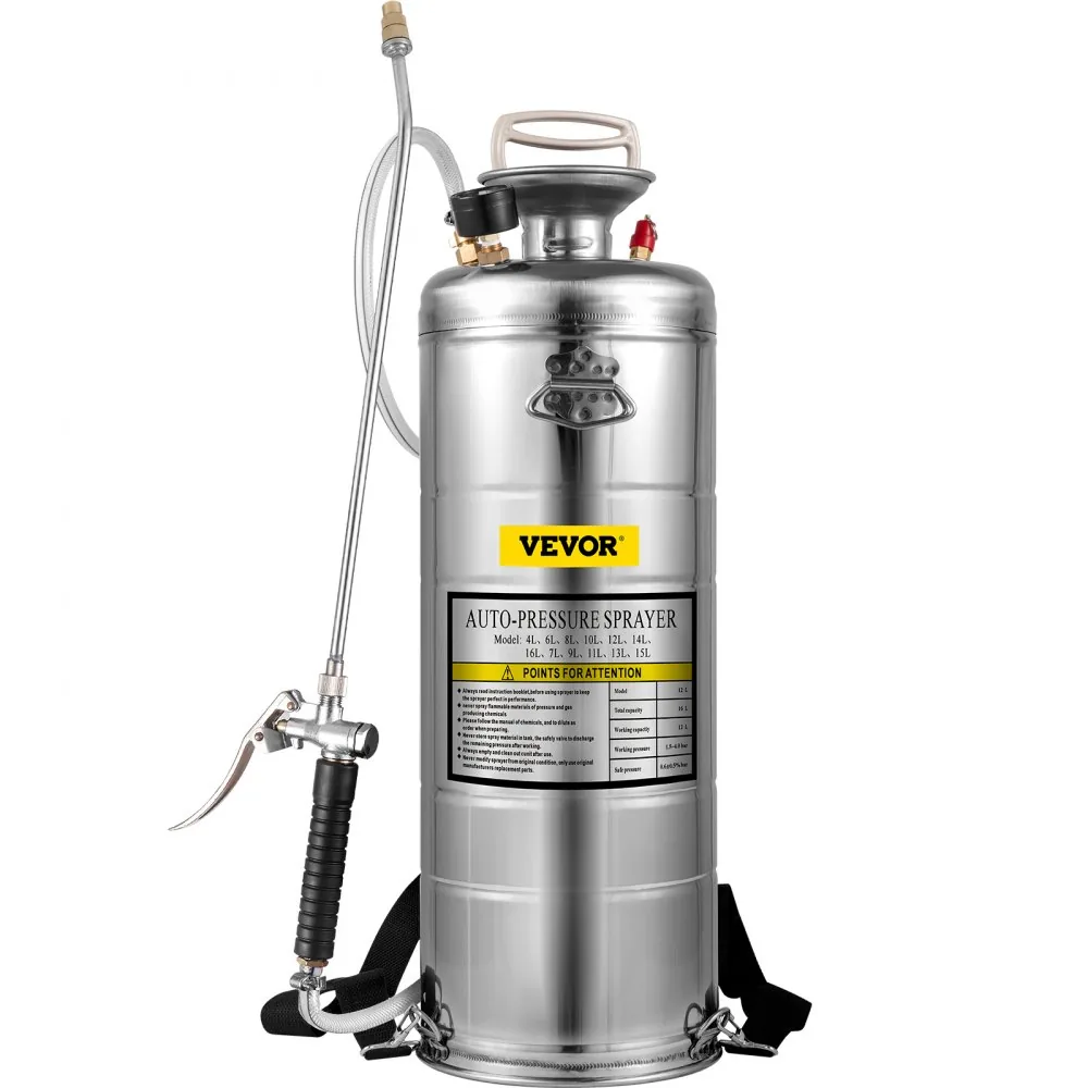 VEVOR 3.5 Gallon Stainless Steel Sprayer 20 in Wand application detail