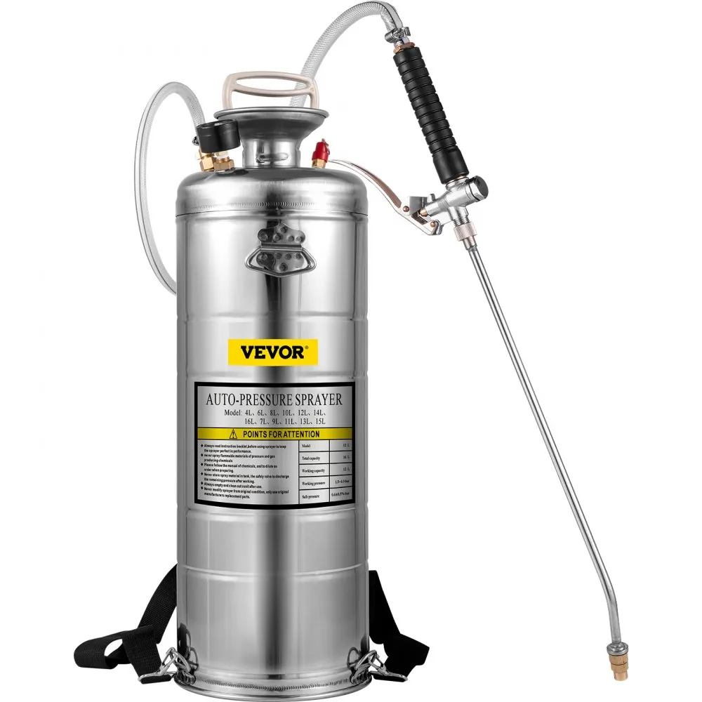 VEVOR 3.5 Gallon Stainless Steel Sprayer 20 in Wand accessories detail