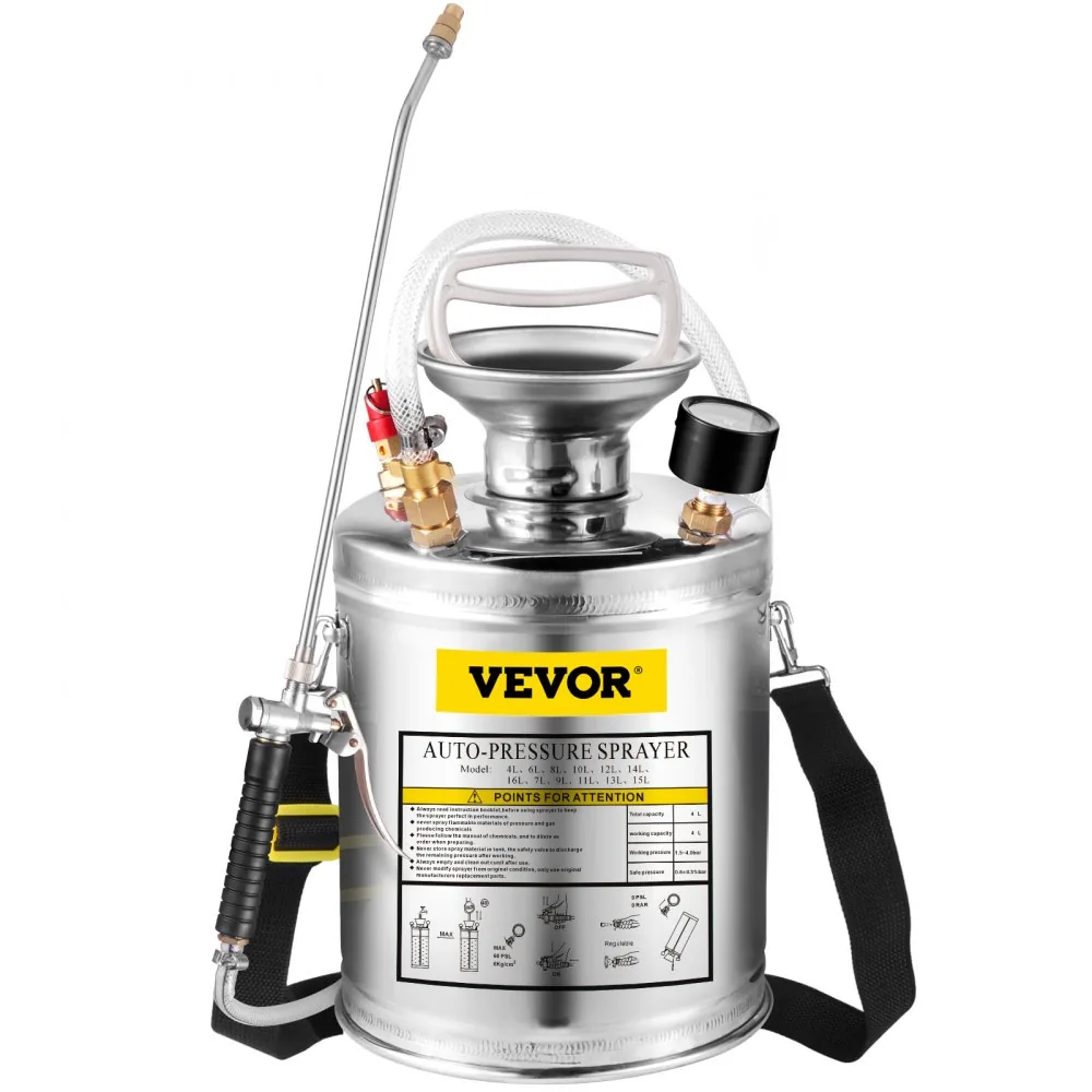 VEVOR 1 Gallon Stainless Steel Sprayer 12 in Wand durability detail