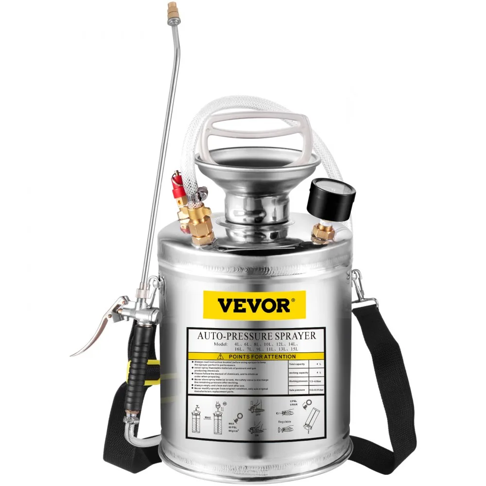 VEVOR 1 Gallon Stainless Steel Sprayer 12 in Wand application detail