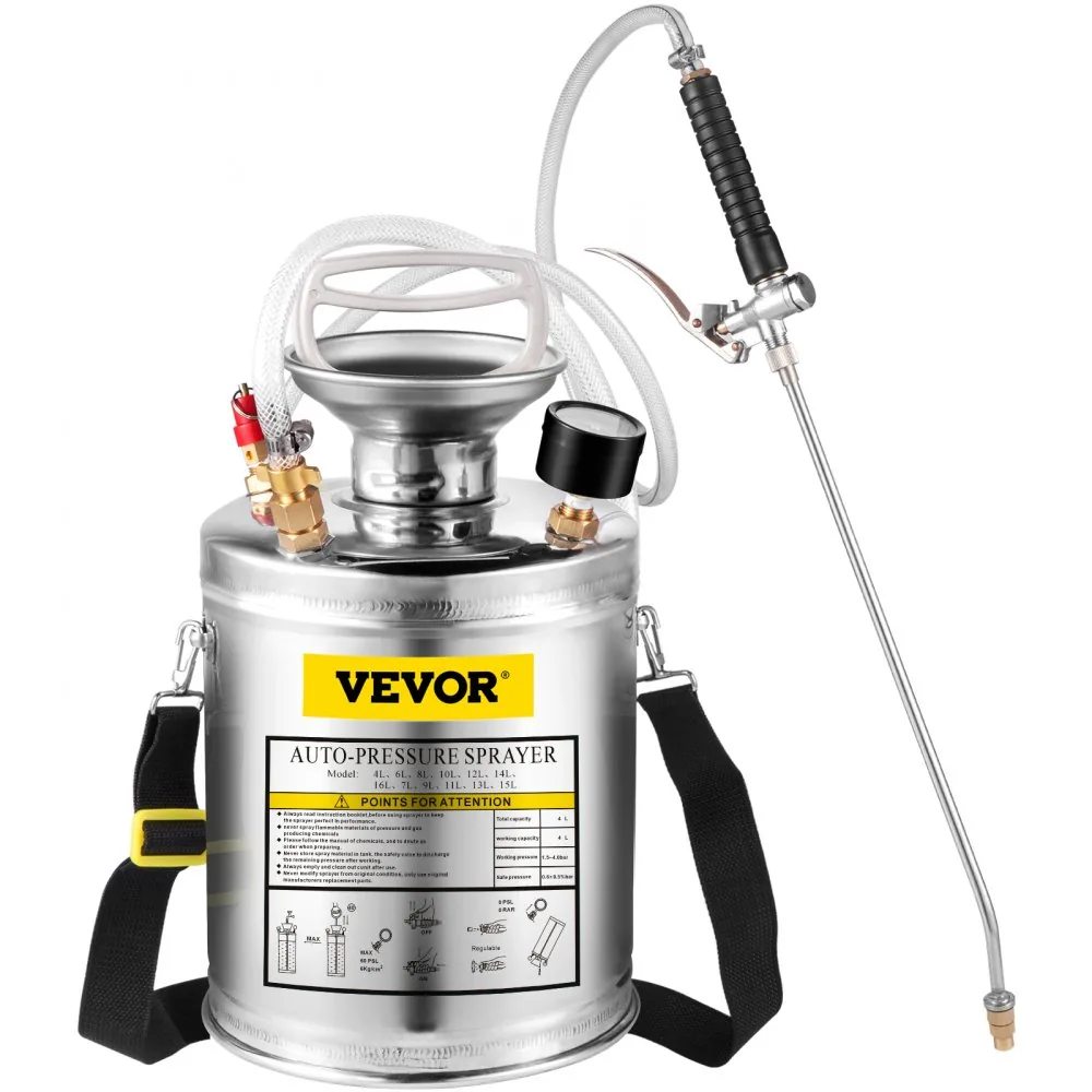 VEVOR 1 Gallon Stainless Steel Sprayer 12 in Wand performance detail