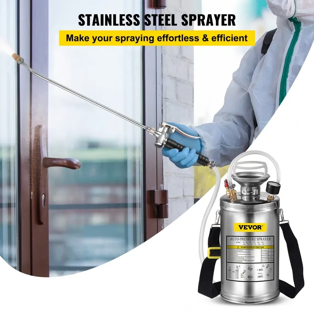 VEVOR hand pump sprayer used in garden