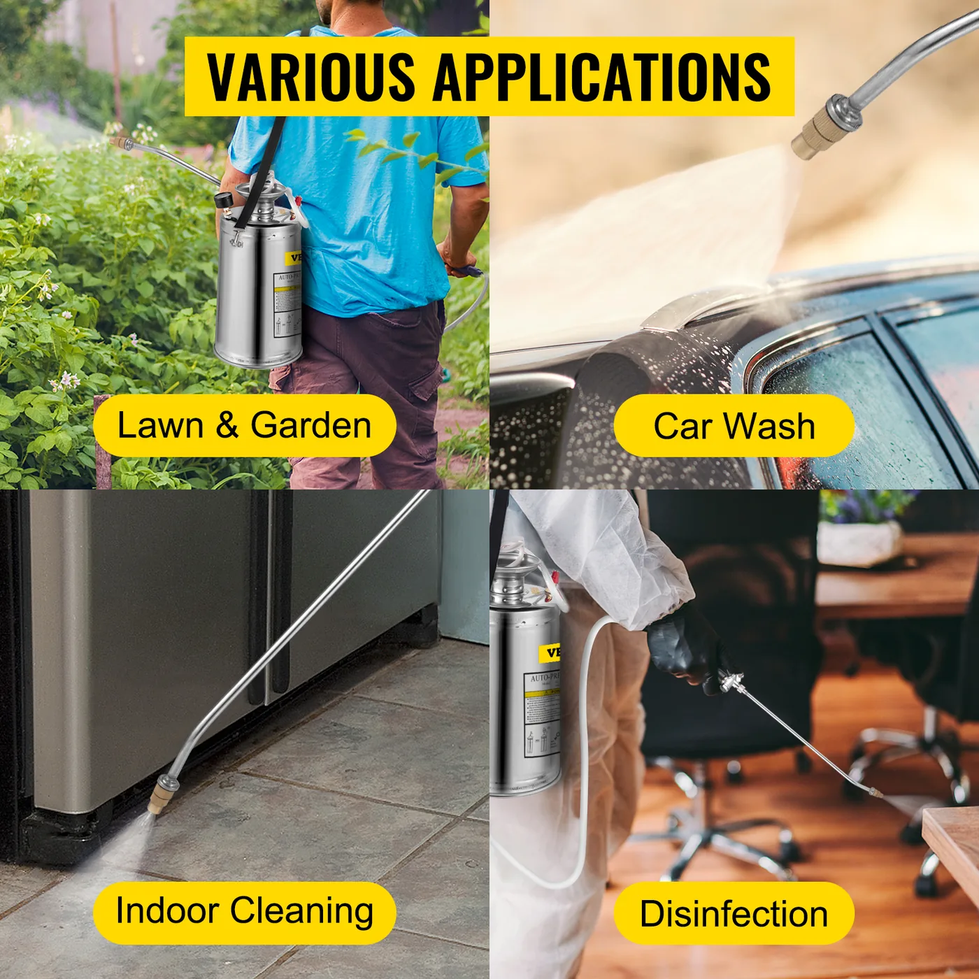 VEVOR sprayer gardening application