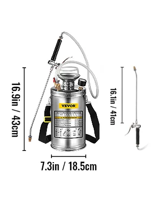 VEVOR stainless steel sprayer sanitizing use