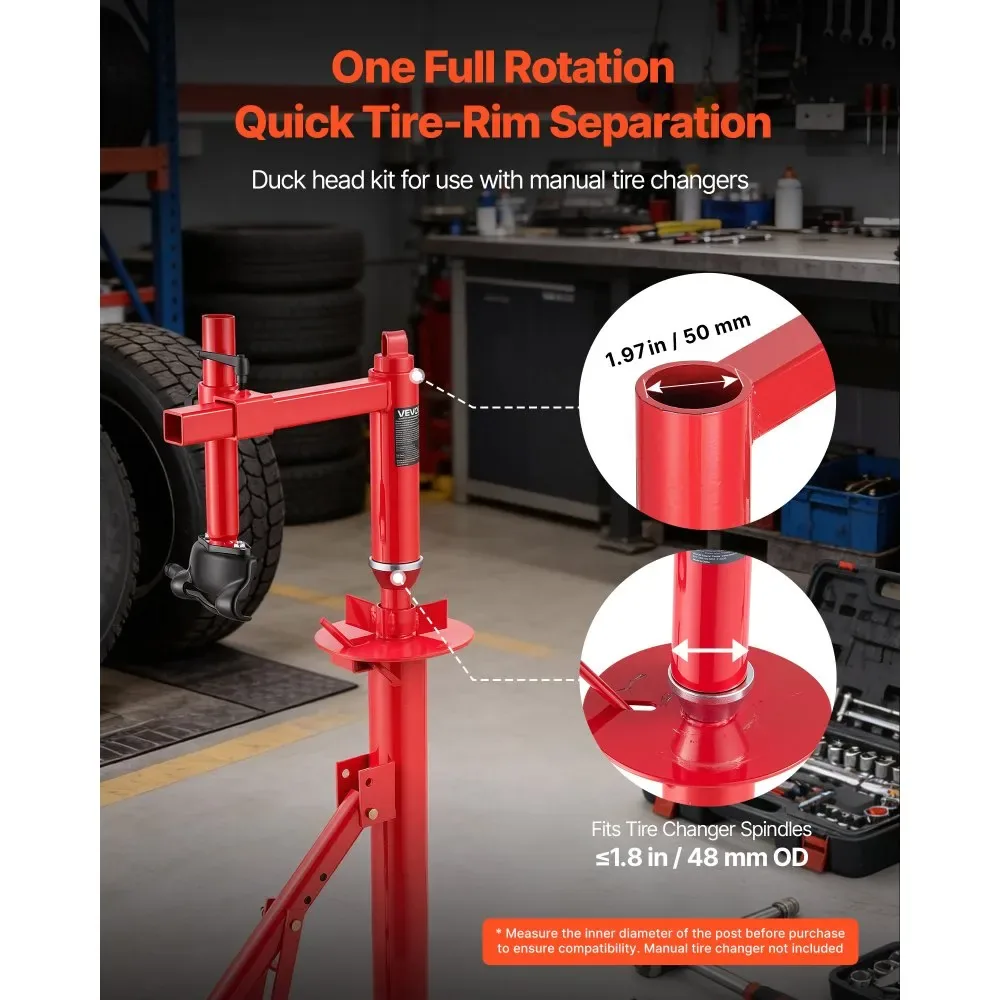 VEVOR Manual Tire Changer Duck Head Kit with Silver Cone product image 2