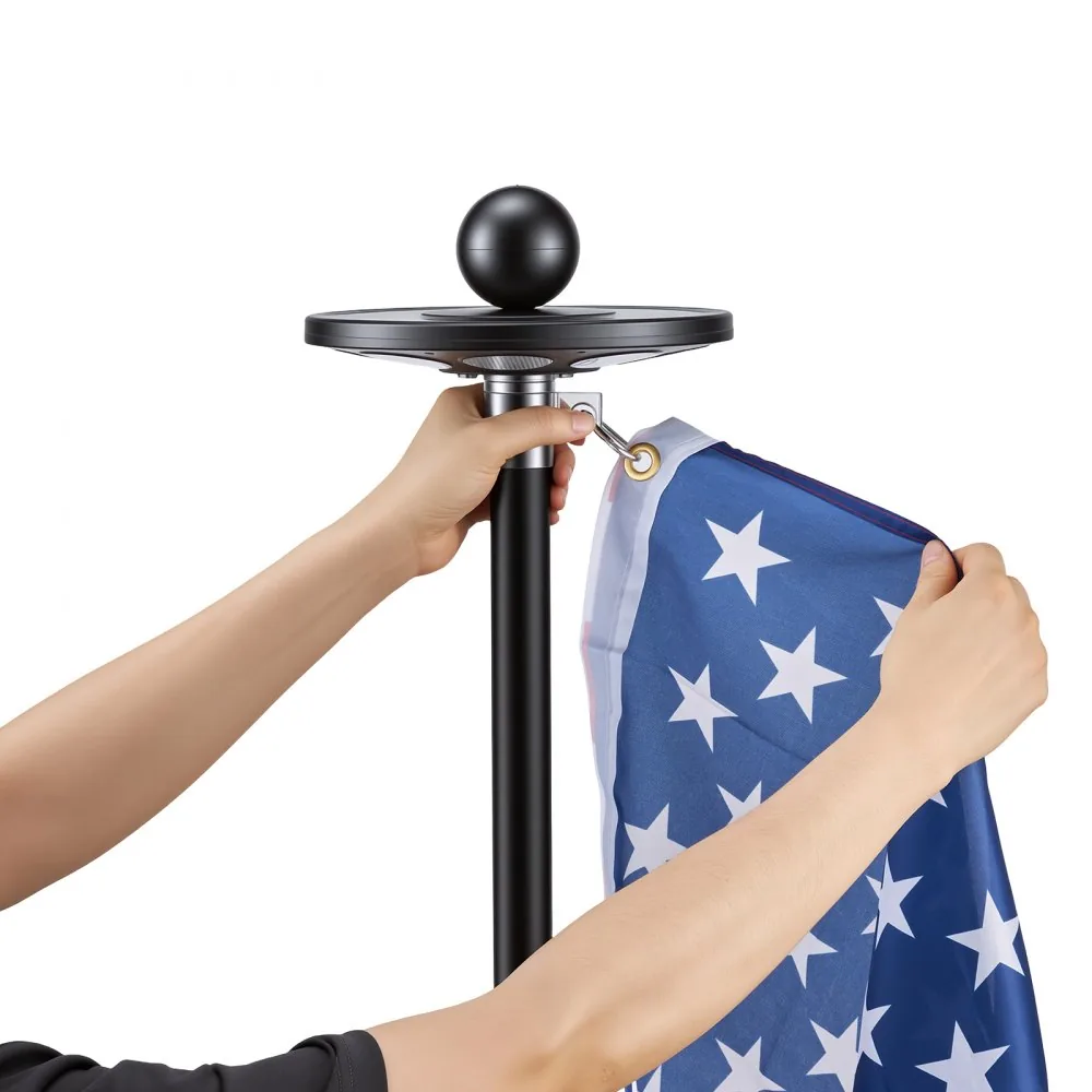 VEVOR Flag Pole Black 20 ft with Light product image 12